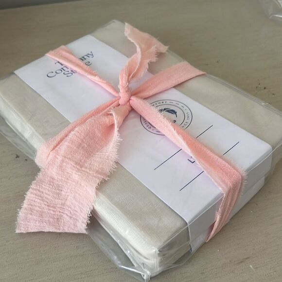 The Company Store x2 Premium Breathable Linen Shams, Parchment, 
Standard - Picture 10 of 10